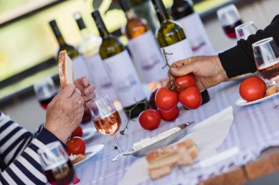 Wine Tasting in a beautiful wineyard